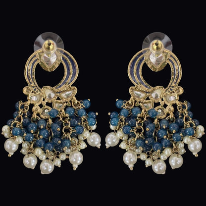 Gold Plated Kundan Earrings