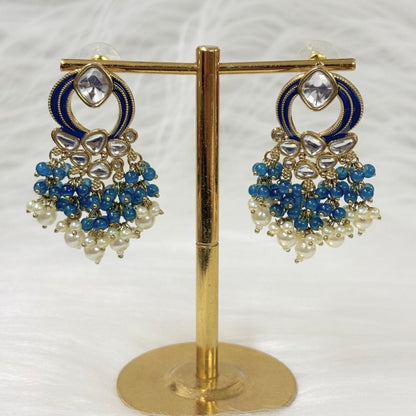 Gold Plated Kundan Earrings
