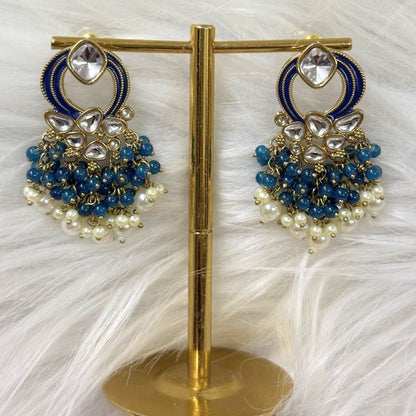 Gold Plated Kundan Earrings