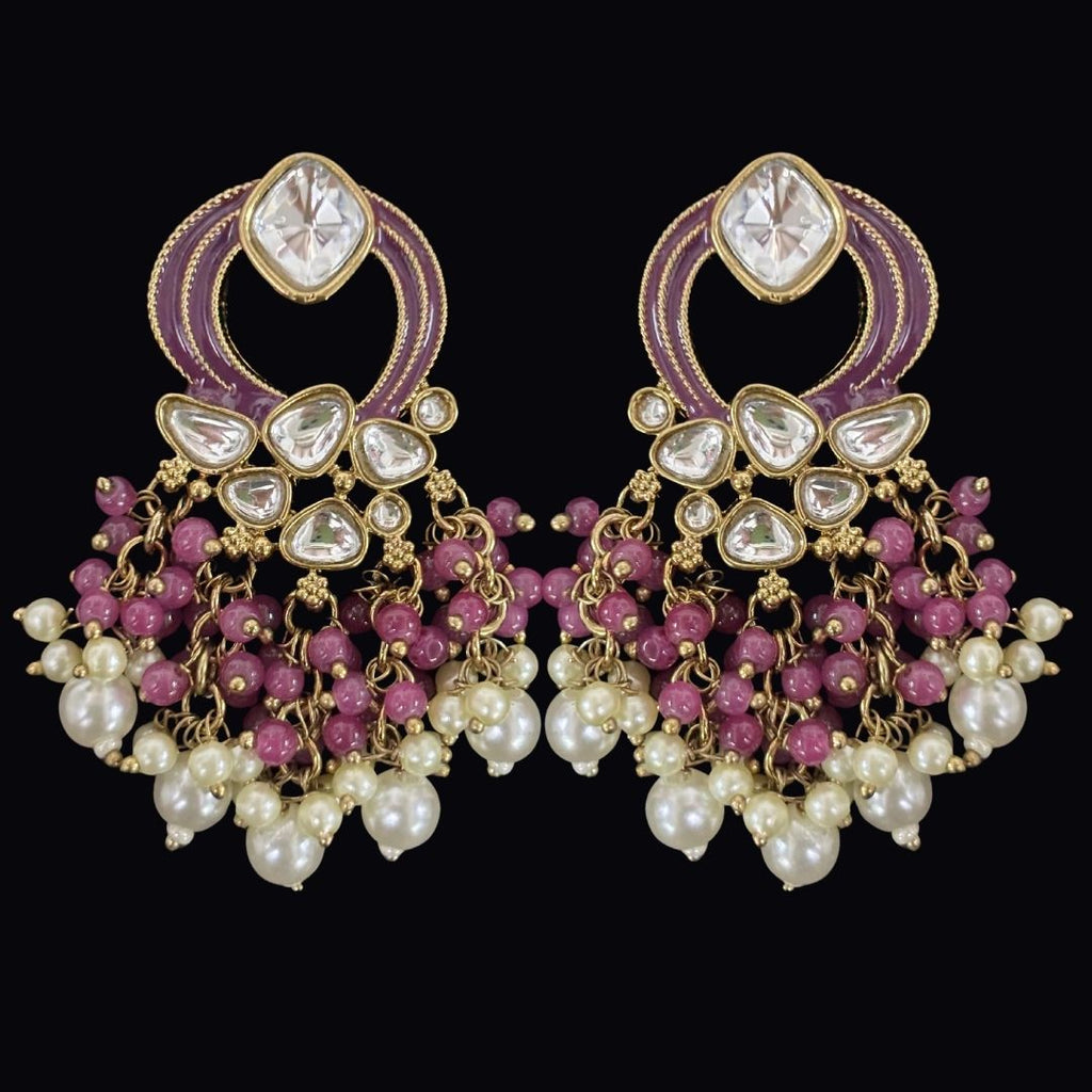 Gold Plated Kundan Earrings