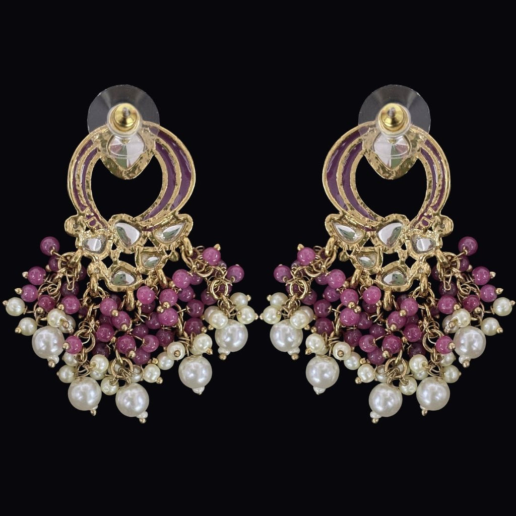 Gold Plated Kundan Earrings