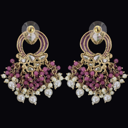 Gold Plated Kundan Earrings