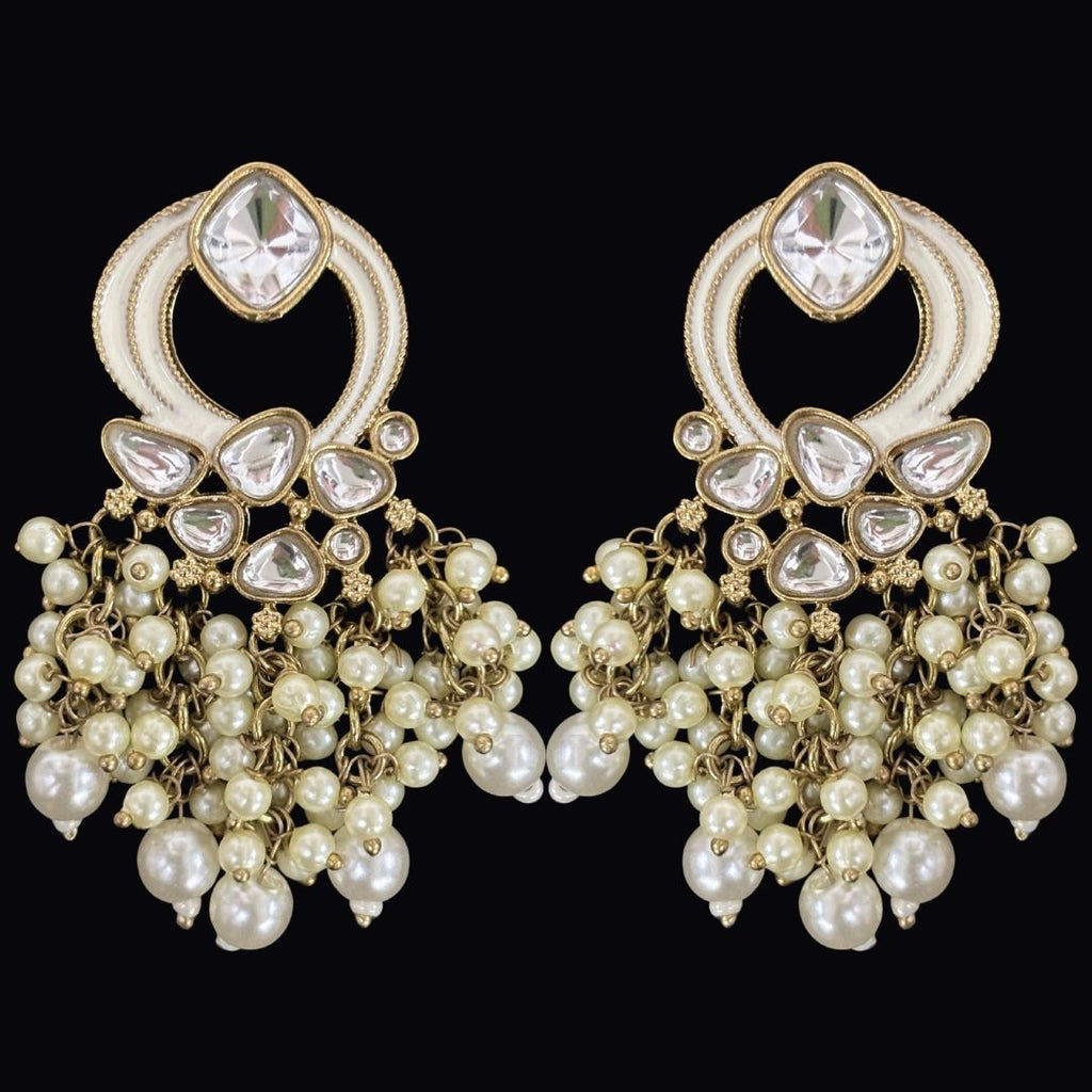 Gold Plated Kundan Earrings