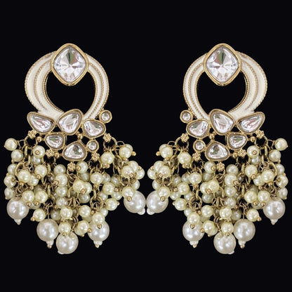 Gold Plated Kundan Earrings