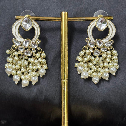 Gold Plated Kundan Earrings