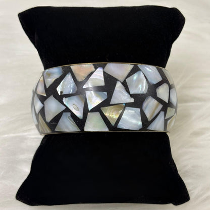 Gold Plated Aurora Stone Chip Bangle