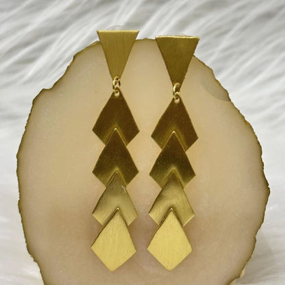 Gold Plated Geometric Earrings