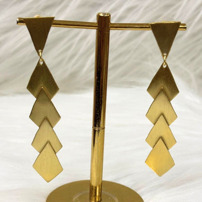 Gold Plated Geometric Earrings