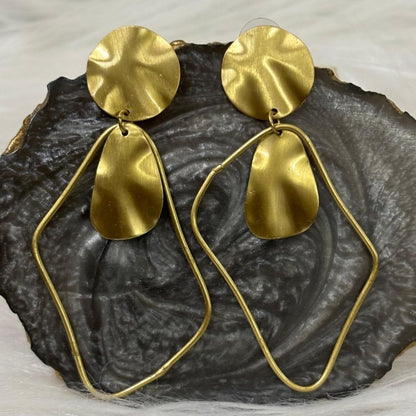 Gold Plated Geometric Earrings