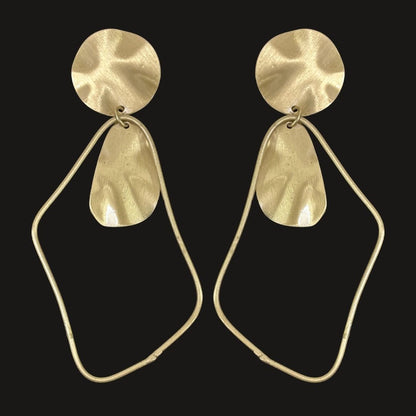 Gold Plated Geometric Earrings