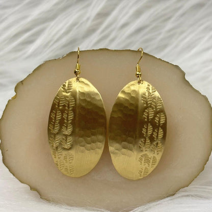 Gold Plated Statement Earrings