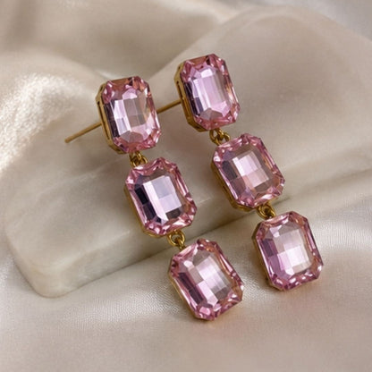 Gold Plated Kundan Drop Earrings