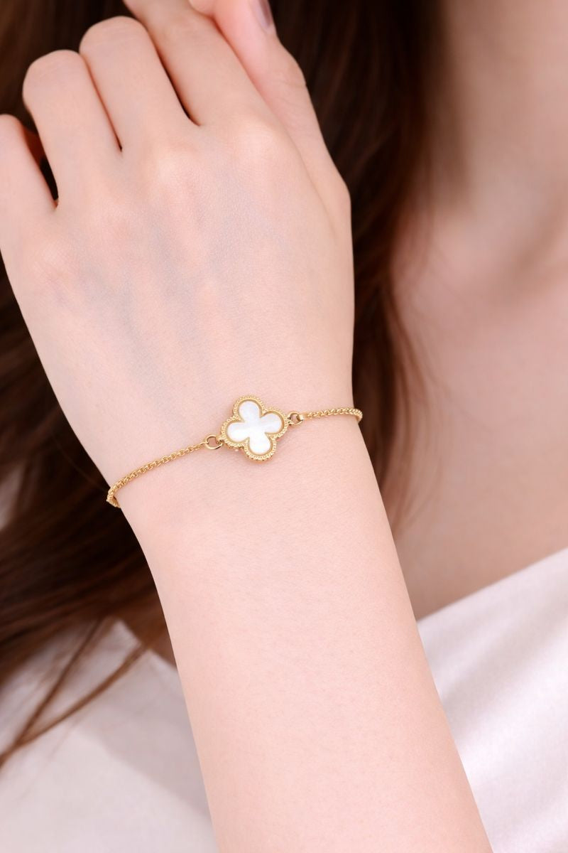 Clover Grace Gold-Plated Adjustable Bracelet