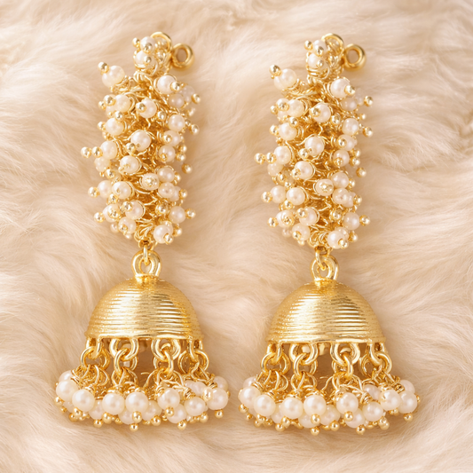 Gold Plated Jhumka Earrings