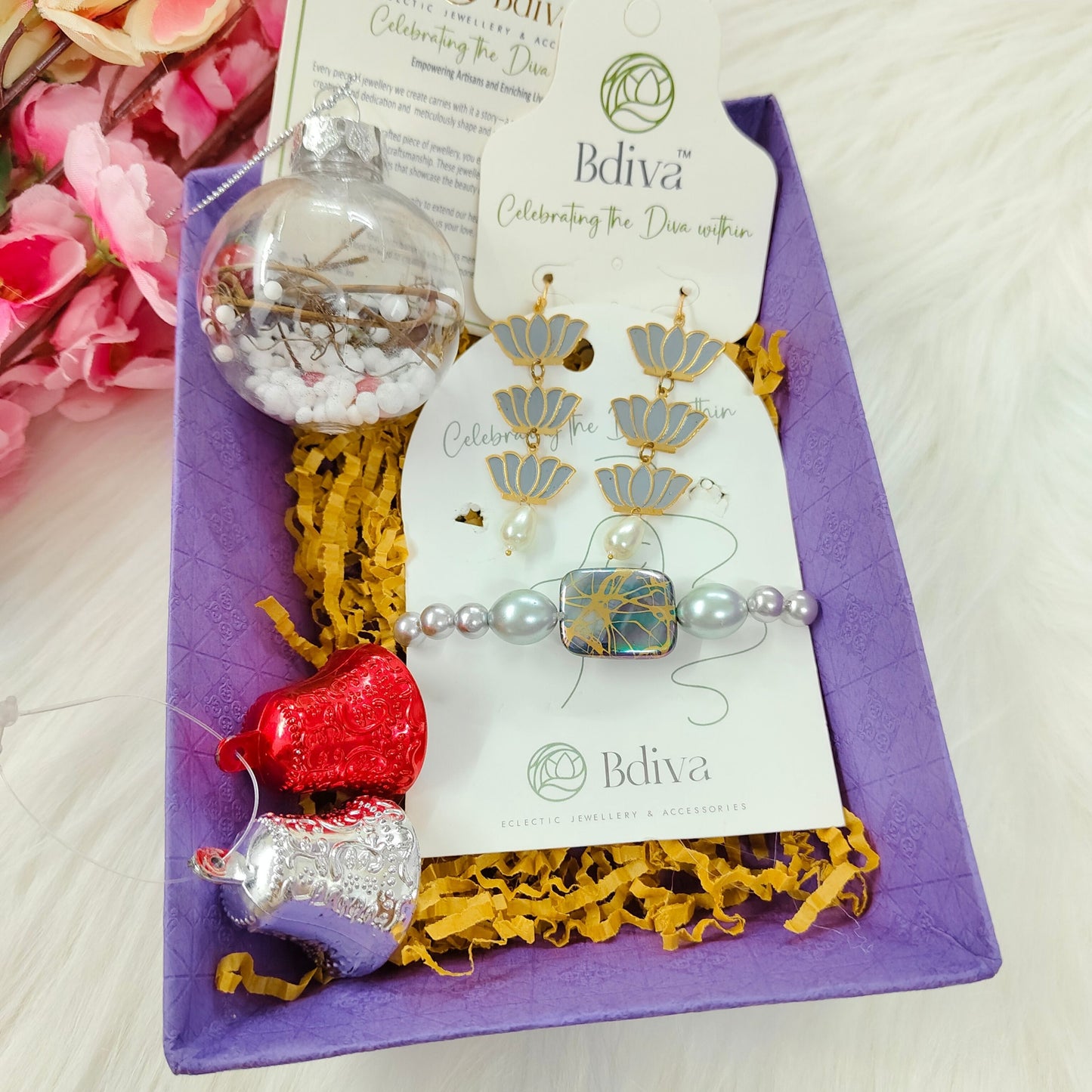 Elegant Christmas Jewellery Gift Hamper For Her.