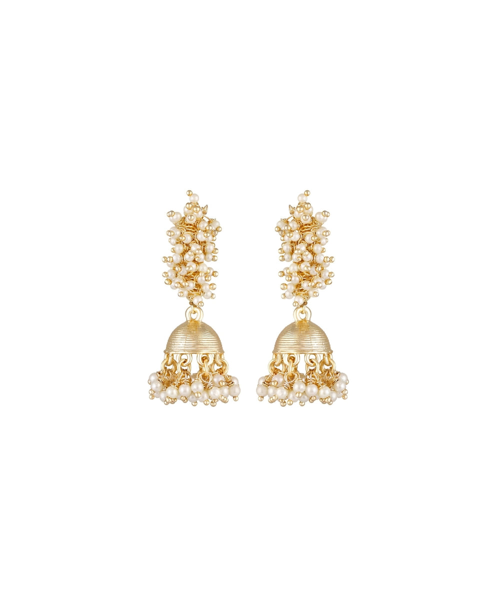 Gold Plated Jhumka Earrings