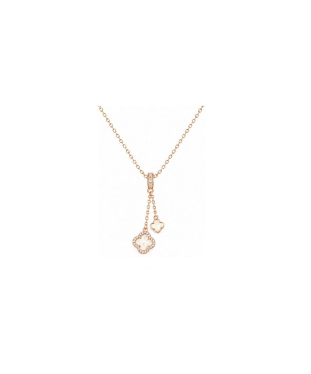 Rose Gold Plated Clover Pendant Chain