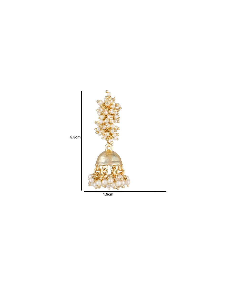 Gold Plated Jhumka Earrings