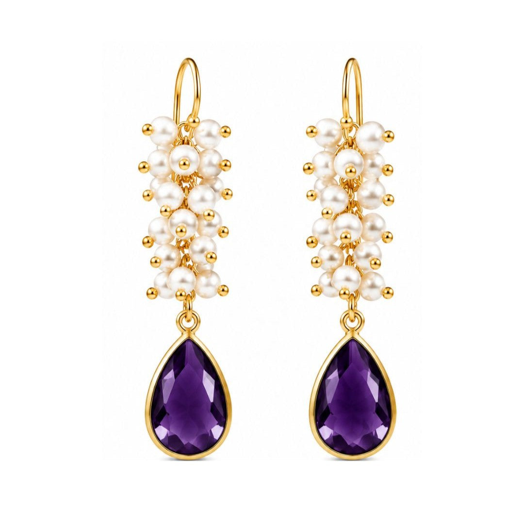 Gold Plated CZ Earrings