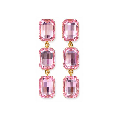 Gold Plated Kundan Drop Earrings