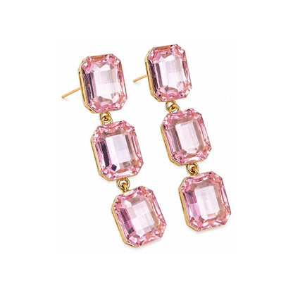 Gold Plated Kundan Drop Earrings