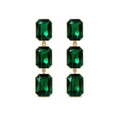 Gold Plated Kundan Drop Earrings