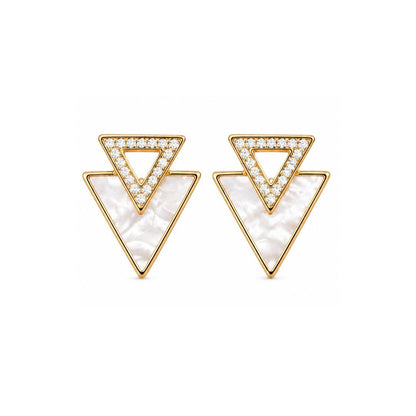 Gold Plated CZ Earrings