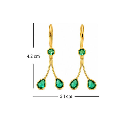 Gold Plated CZ Earrings