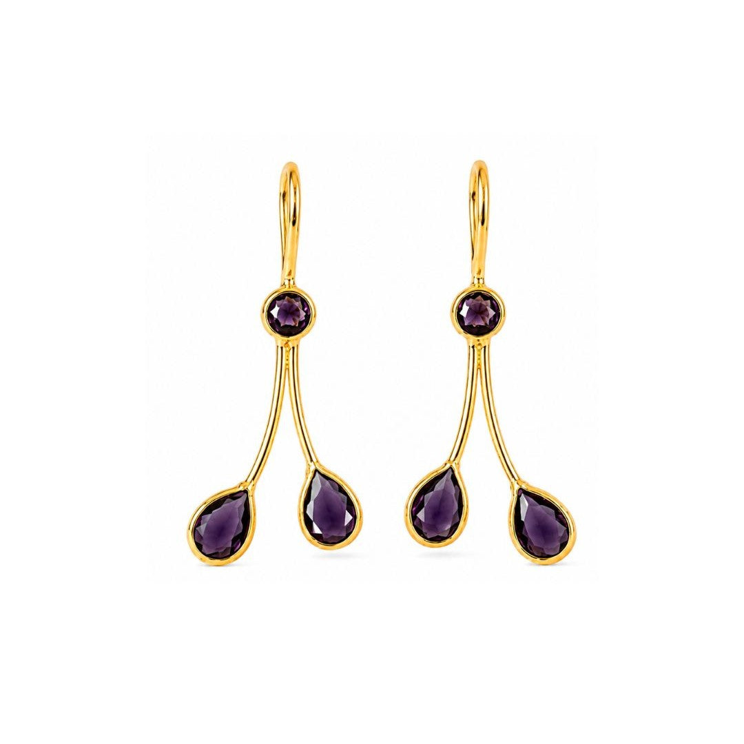 Gold Plated CZ Earrings