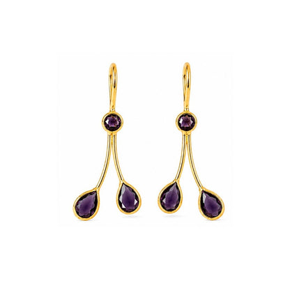 Gold Plated CZ Earrings
