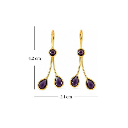 Gold Plated CZ Earrings