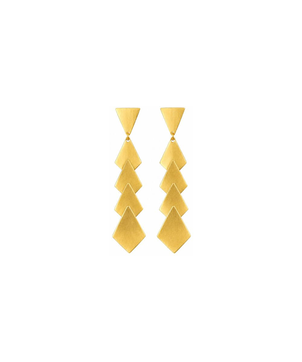 Gold Plated Geometric Earrings