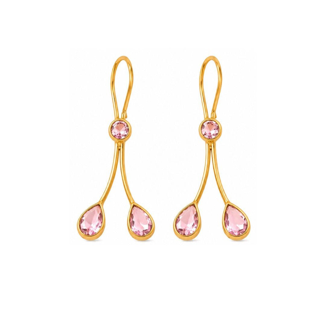 Gold Plated CZ Earrings