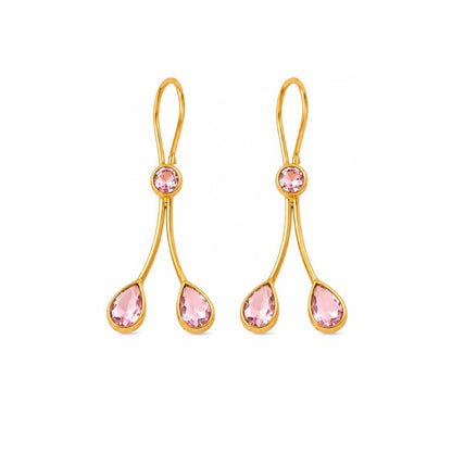 Gold Plated CZ Earrings