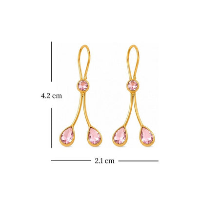 Gold Plated CZ Earrings