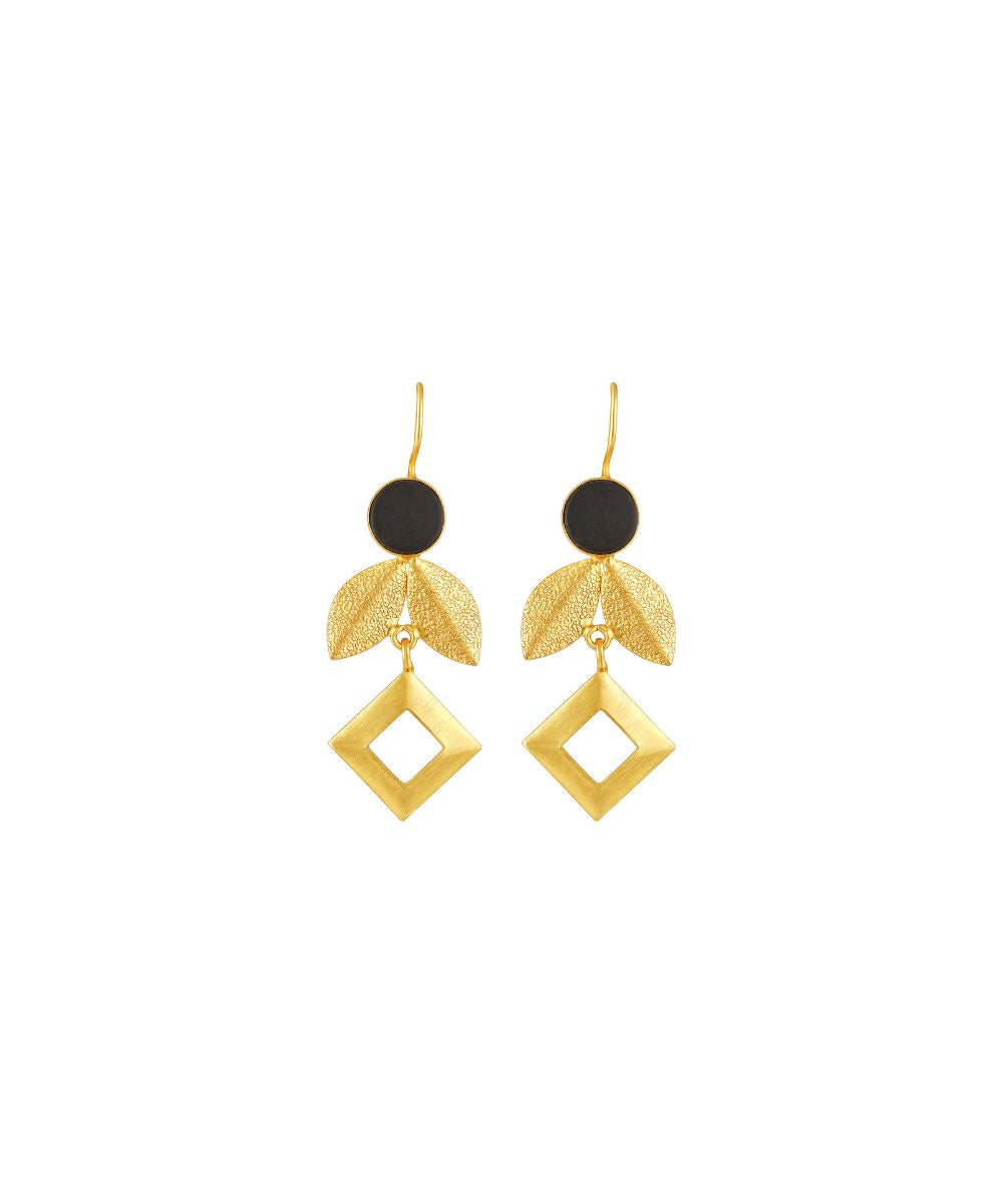 Gold Plated Leaf Earrings