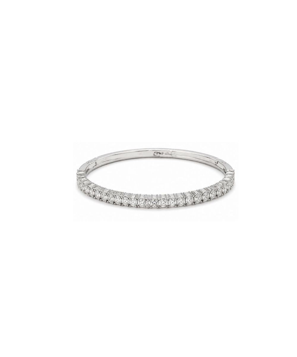 Rhodium Plated Cubic Zirconia Bracelet