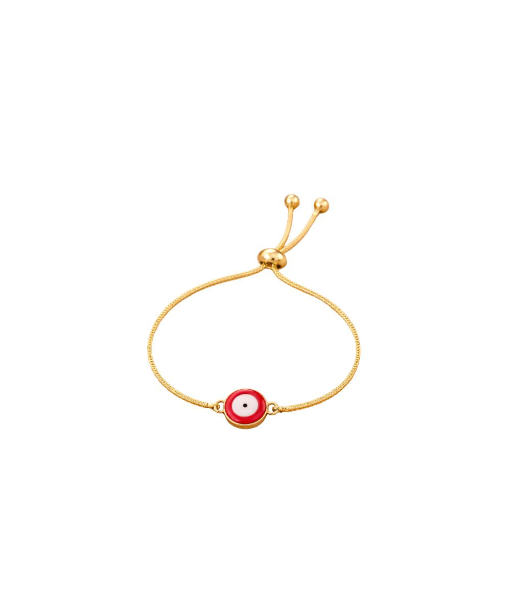 Bdiva Classic Round High Quality Gold-Plated Evil Eye Adjustable Bracelet (Copy)
