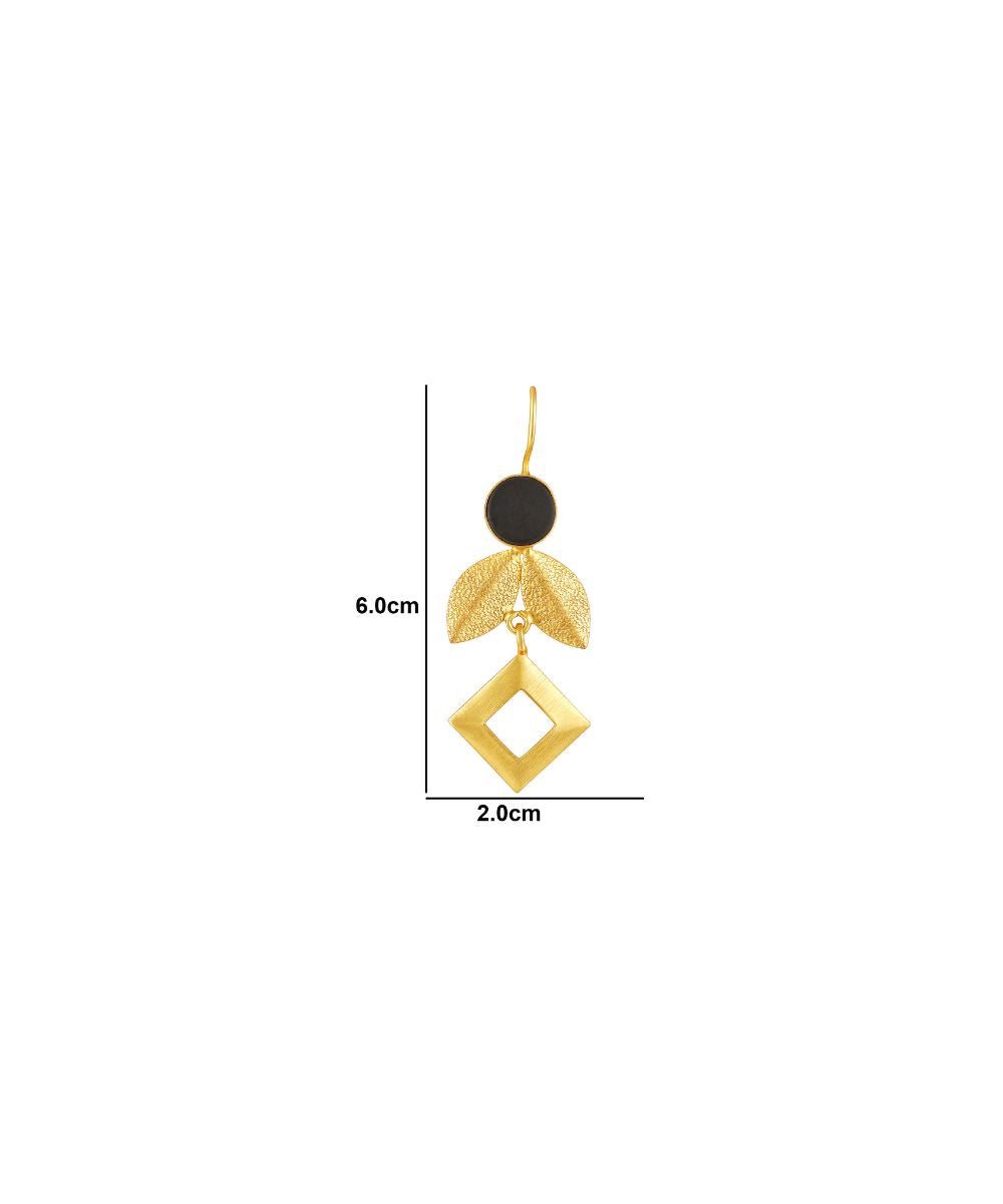 Gold Plated Leaf Earrings