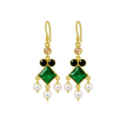 Gold Plated CZ Earrings