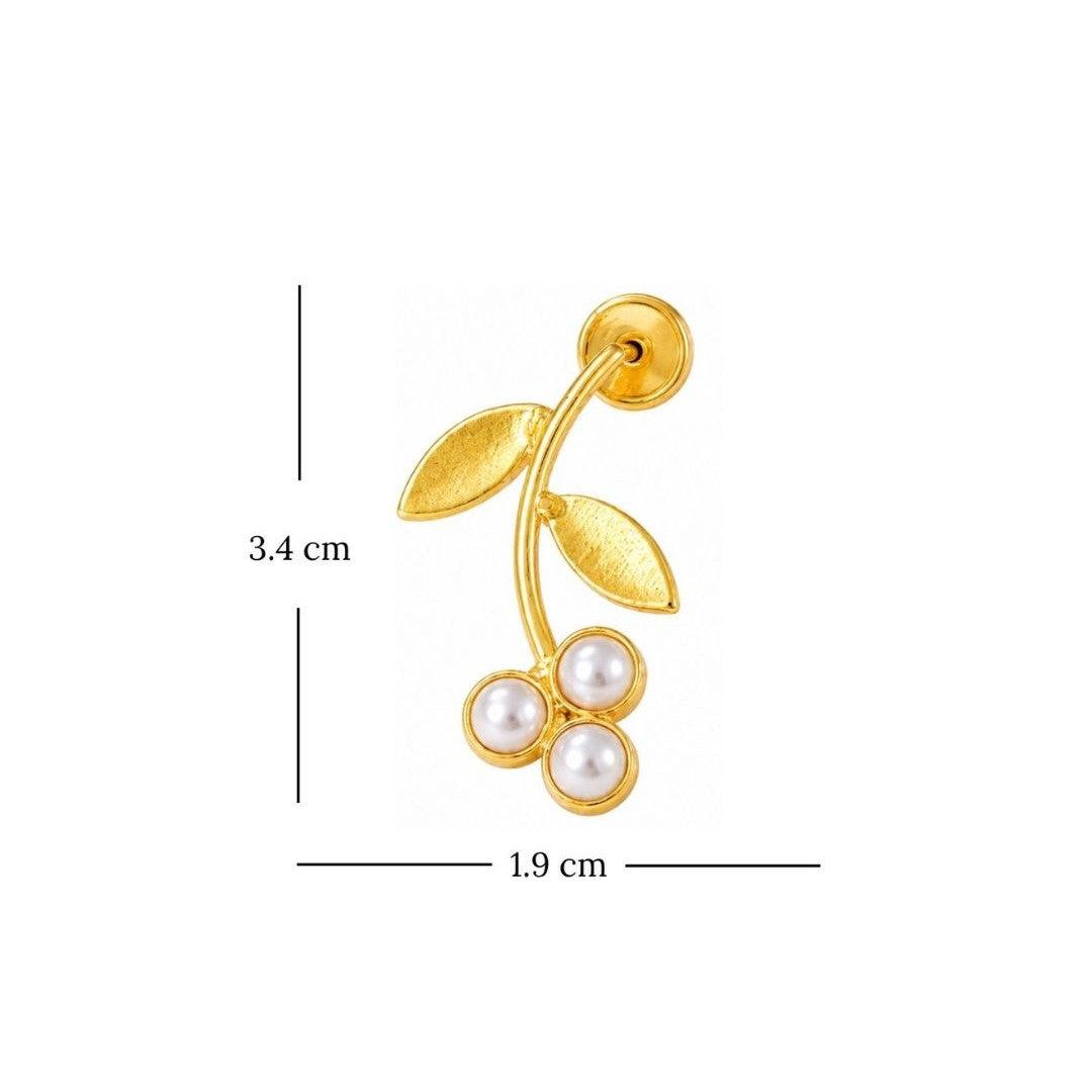 Gold Plated Pearl Drop Earrings