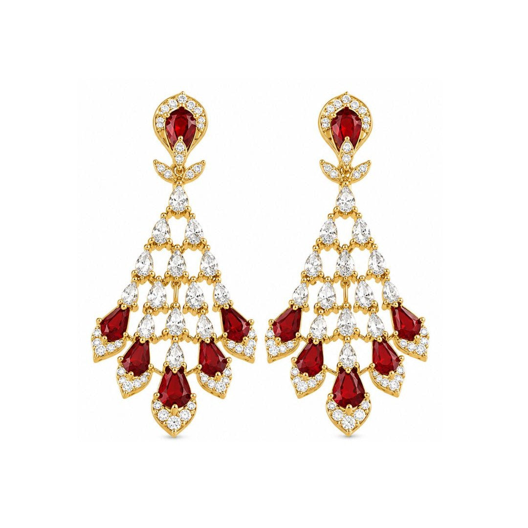 Gold Plated CZ Earrings