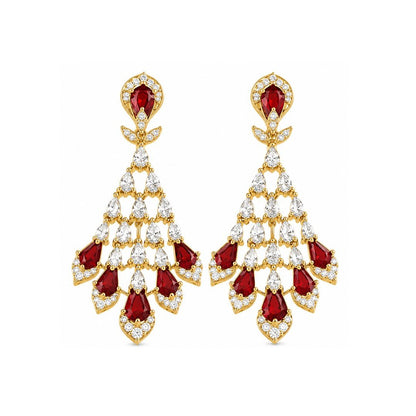 Gold Plated CZ Earrings
