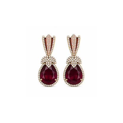 Rhodium Plated Cubic Zirconia Earrings