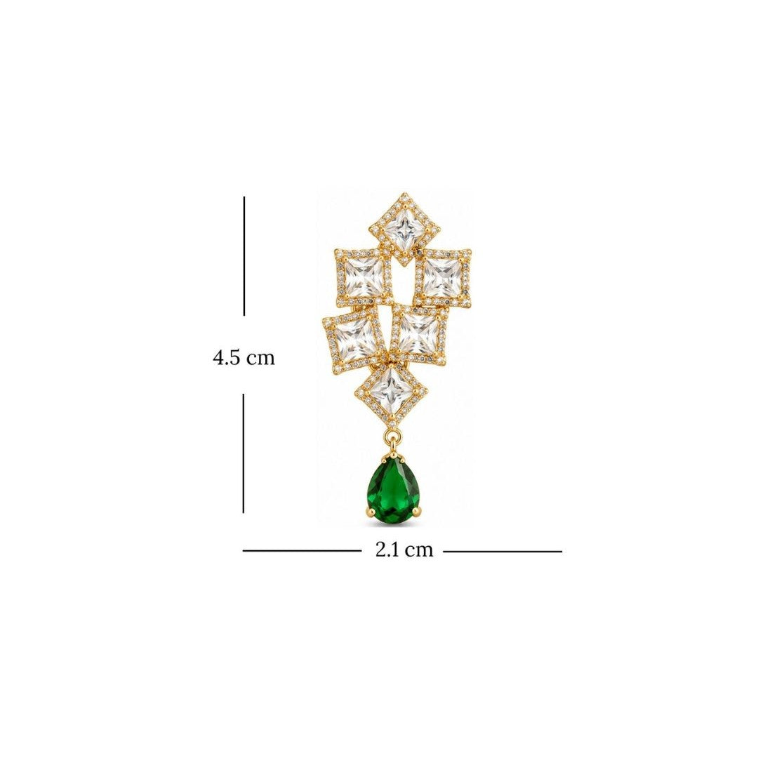 Gold Plated CZ Earrings