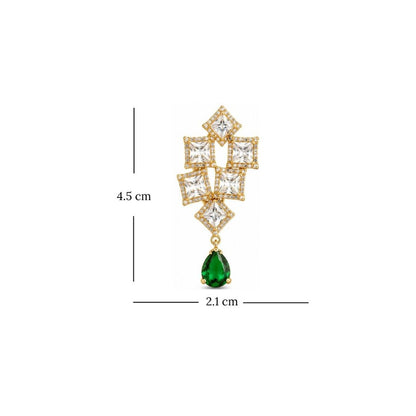 Gold Plated CZ Earrings