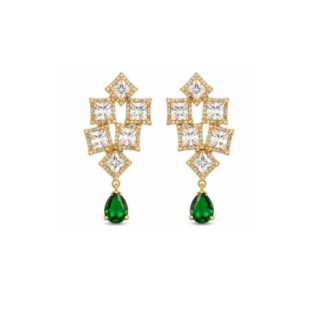 Gold Plated CZ Earrings