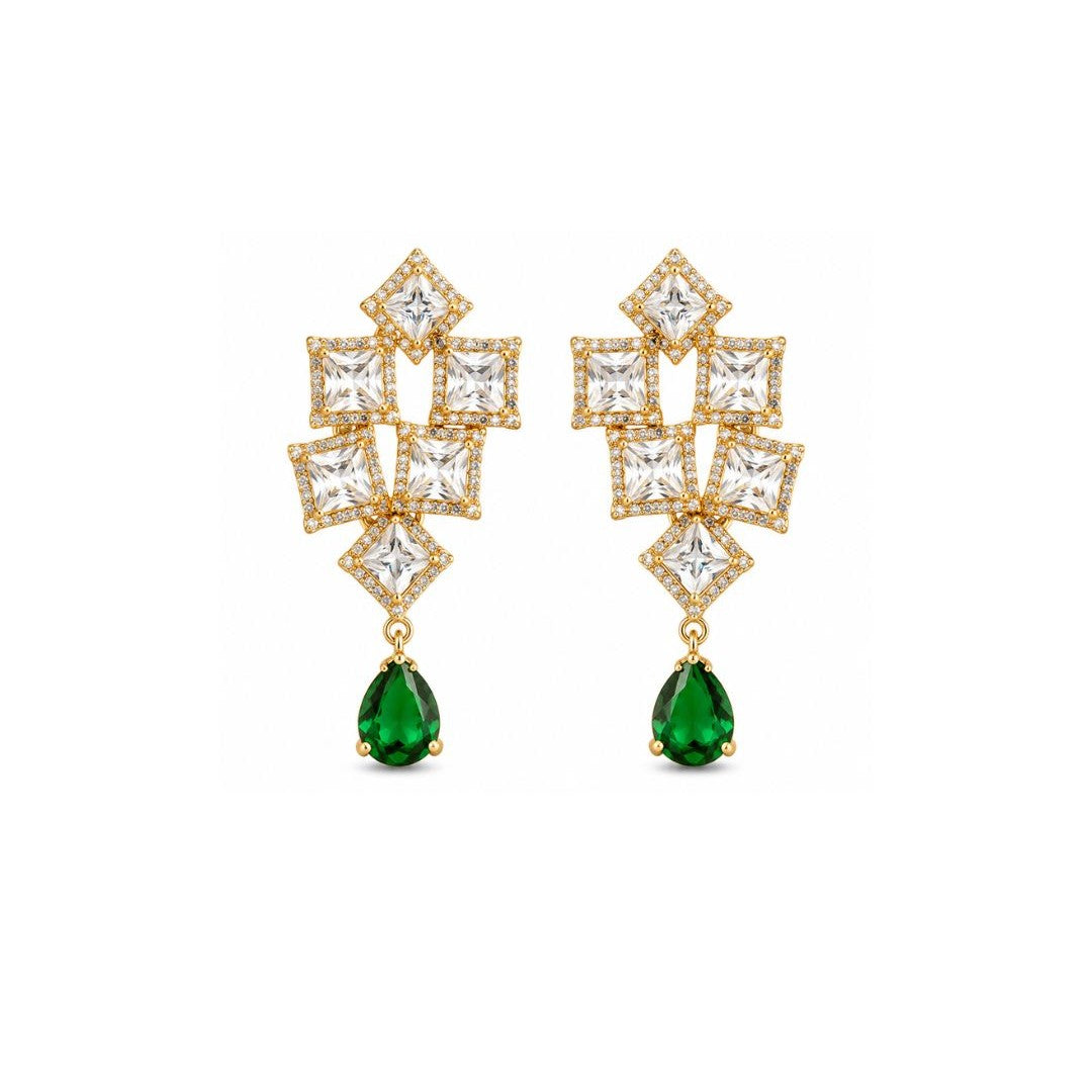 Gold Plated CZ Earrings