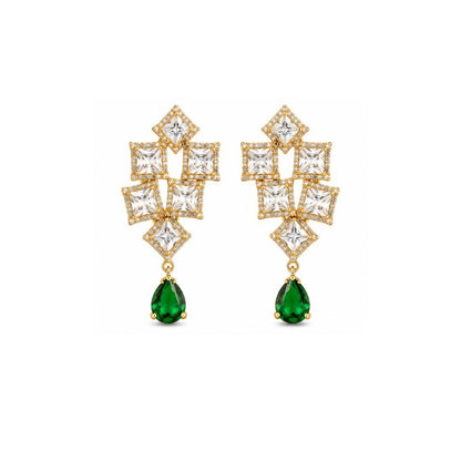 Gold Plated CZ Earrings