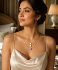 3-Layered Gold-Plated Pearl Necklace